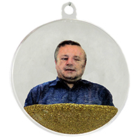Christbaumkugel mit Bueste